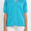 ENGLISH FACTORY Sweaters & Knits | Tops*- Knit Sweatshirt with Short Sleeve