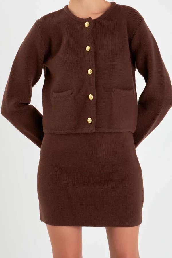 ENGLISH FACTORY Sweaters & Knits | Matching Sets*- Knit Sweater Cardigan