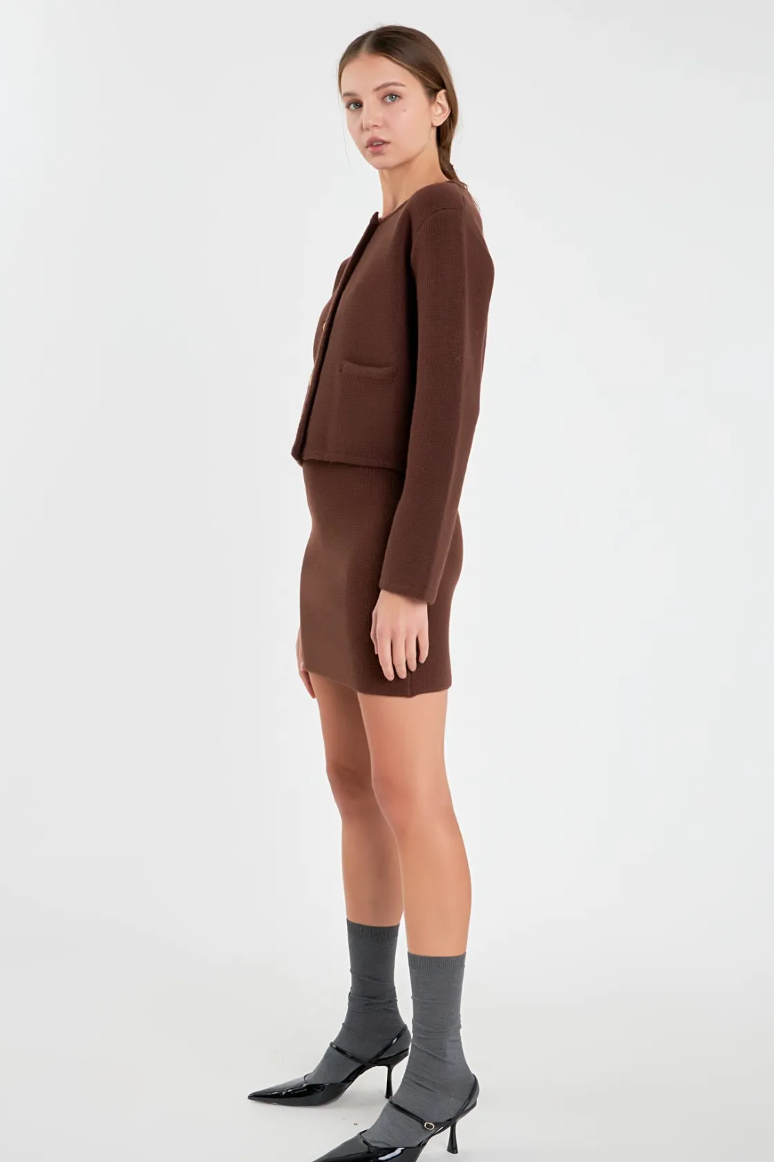 english_factory__knit_swe_1.webp ENGLISH FACTORY Sweaters & Knits | Matching Sets*- Knit Sweater Cardigan