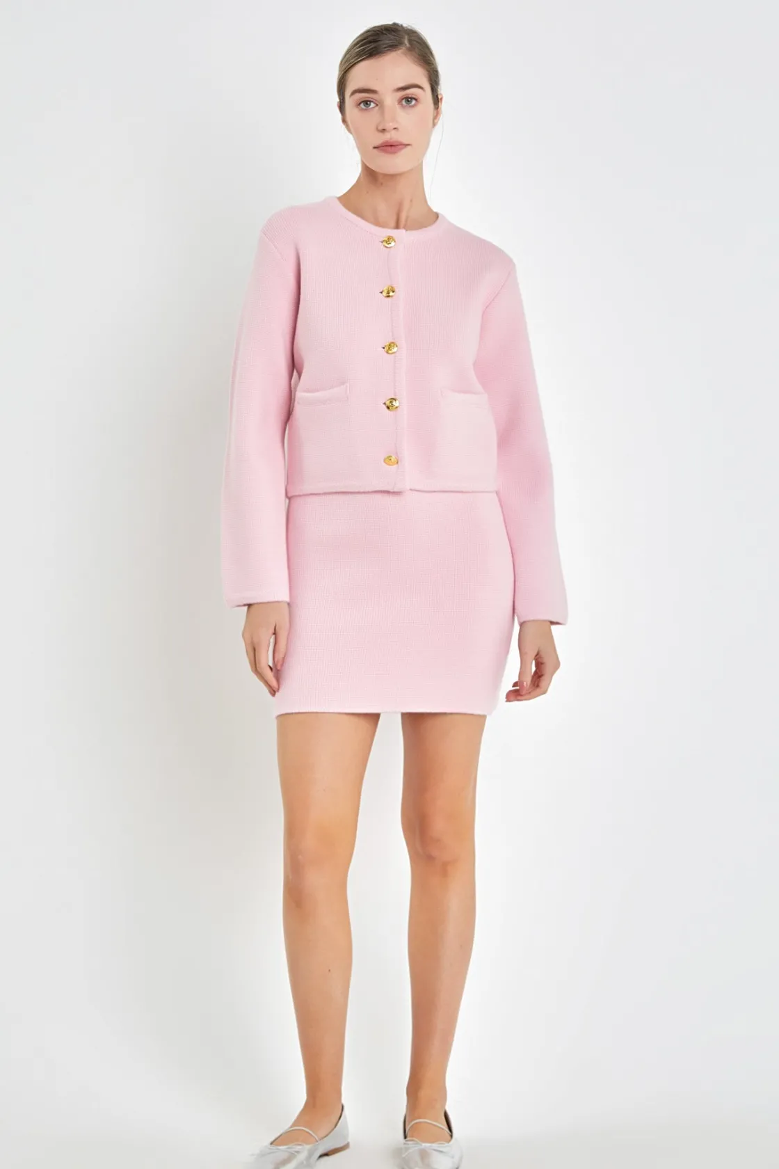 english_factory__knit_swe_11.webp ENGLISH FACTORY Sweaters & Knits | Matching Sets*- Knit Sweater Cardigan