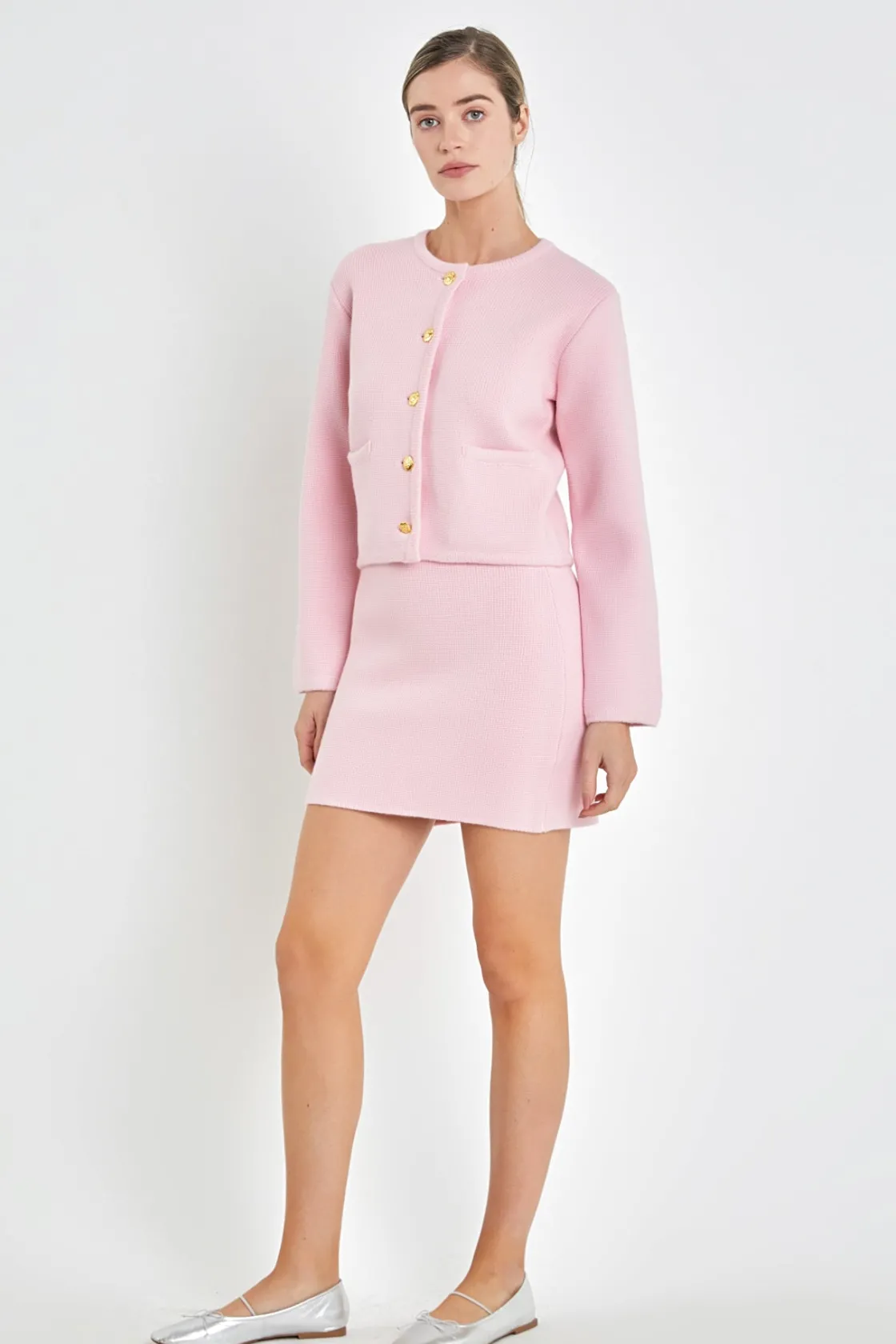 english_factory__knit_swe_12.webp ENGLISH FACTORY Sweaters & Knits | Matching Sets*- Knit Sweater Cardigan