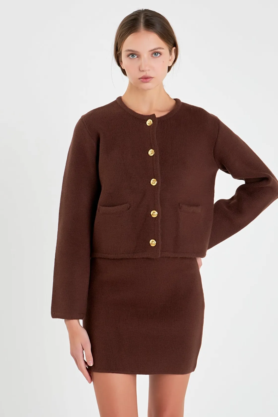 english_factory__knit_swe_3.webp ENGLISH FACTORY Sweaters & Knits | Matching Sets*- Knit Sweater Cardigan