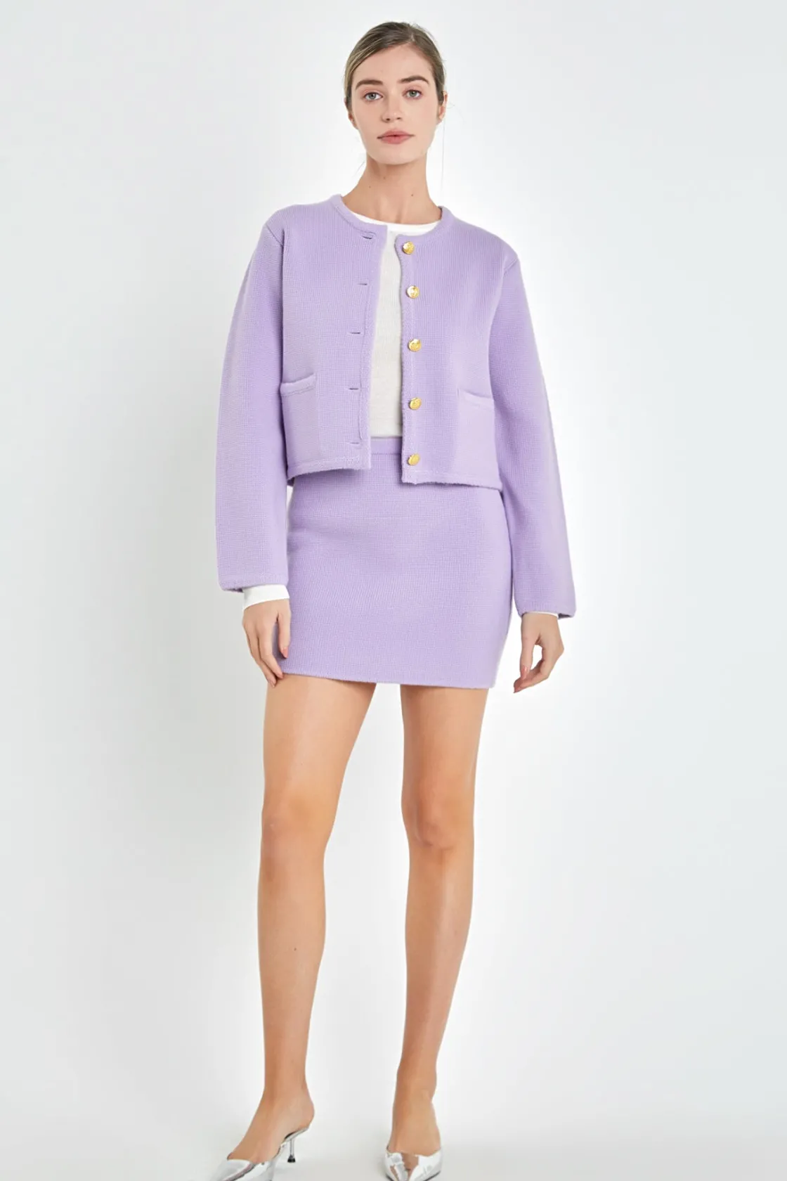 english_factory__knit_swe_6.webp ENGLISH FACTORY Sweaters & Knits | Matching Sets*- Knit Sweater Cardigan