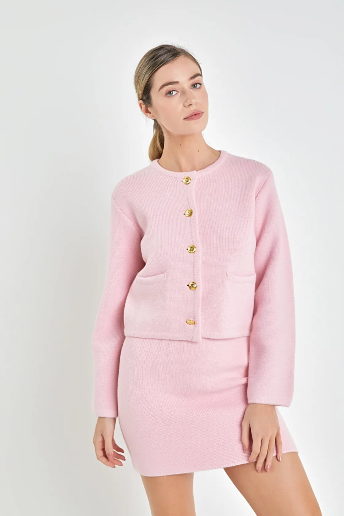 english_factory__knit_swe_9.webp ENGLISH FACTORY Sweaters & Knits | Matching Sets*- Knit Sweater Cardigan