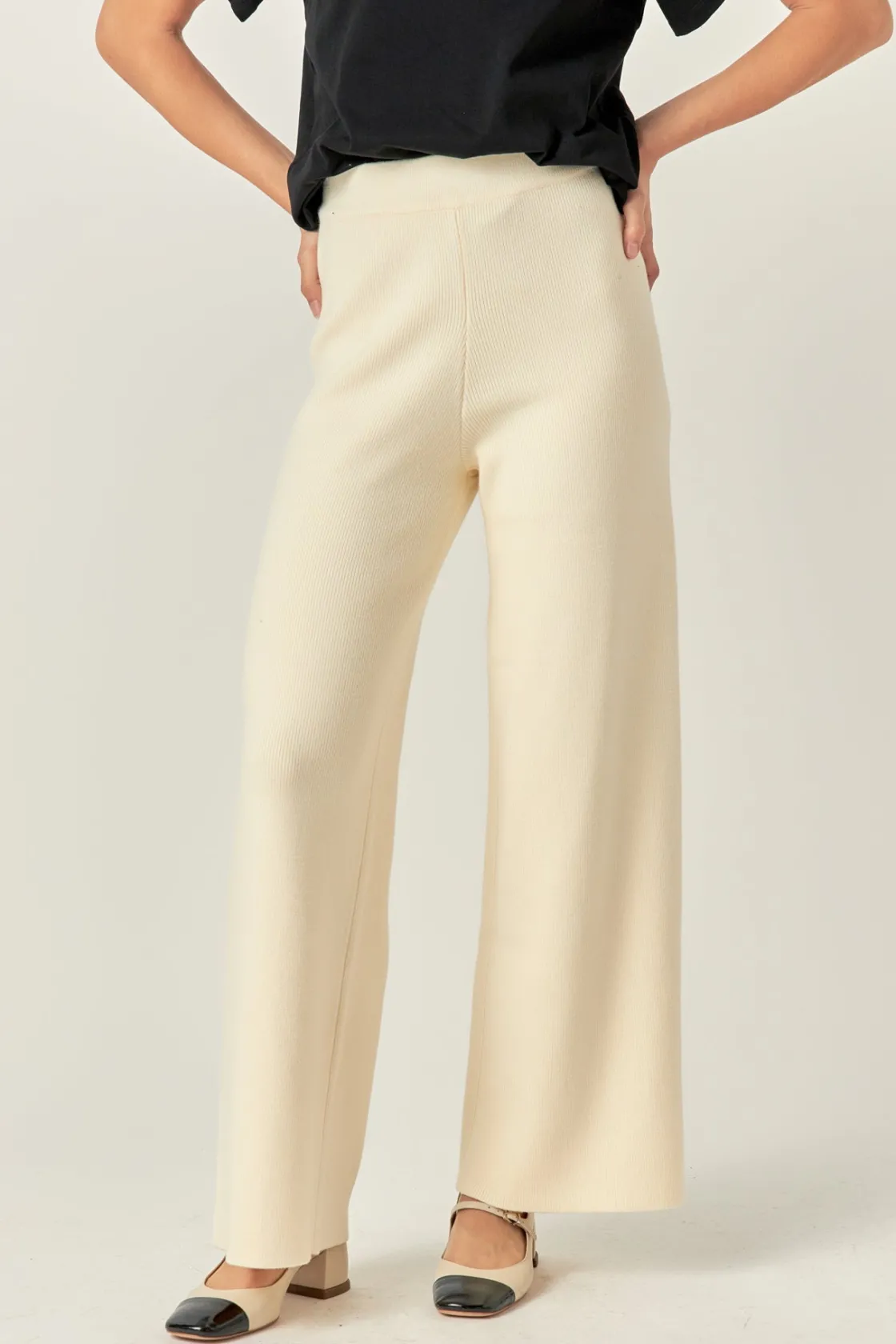 english_factory__knit_wid_16.webp ENGLISH FACTORY Sweaters & Knits | Matching Sets*- Knit Wide Pants