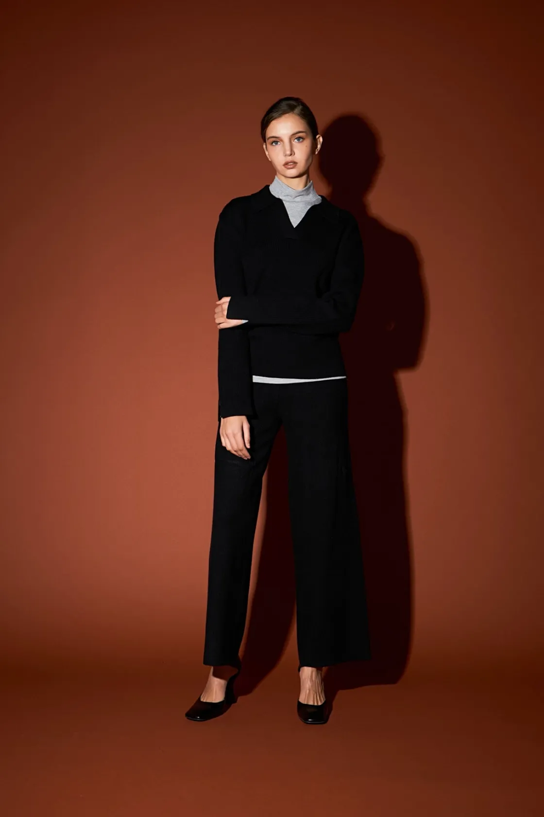 english_factory__knit_wid_3.webp ENGLISH FACTORY Sweaters & Knits | Matching Sets*- Knit Wide Pants