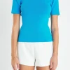 ENGLISH FACTORY Tops*- Knotted Back Detail Knit Top