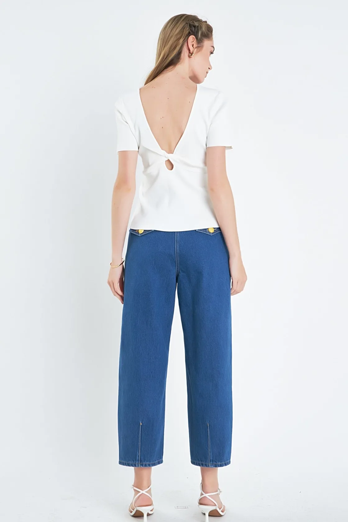 english_factory__knotted__7.webp ENGLISH FACTORY Tops*- Knotted Back Detail Knit Top