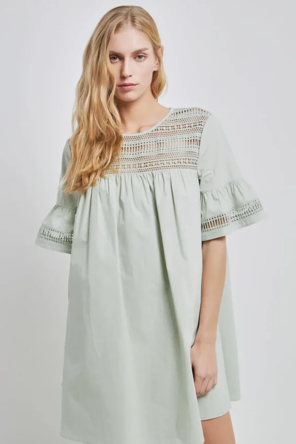 ENGLISH FACTORY Lace Dresses | Tops*- Lace Detail Mini Dress