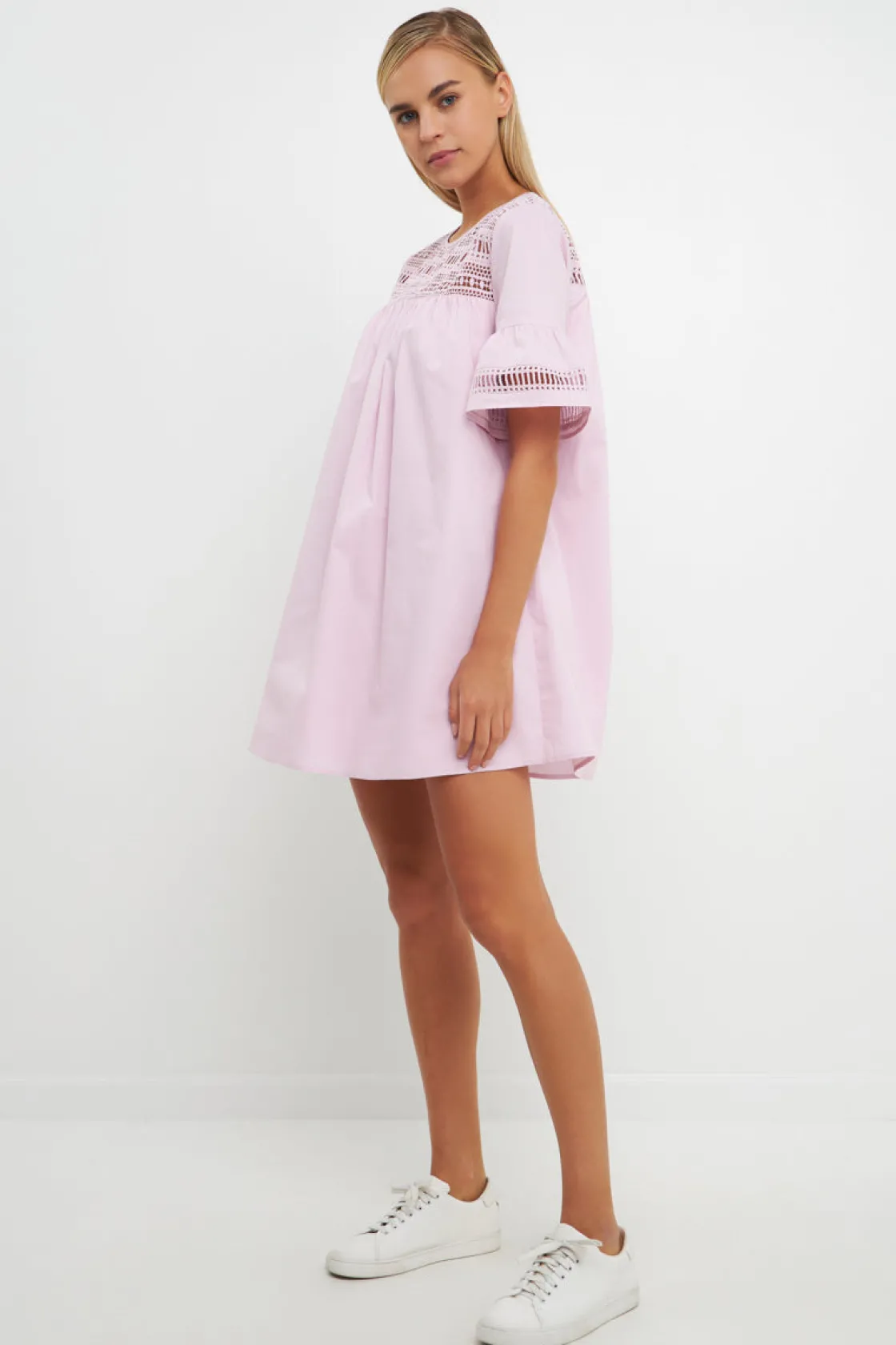 english_factory__lace_det_16.webp ENGLISH FACTORY Lace Dresses | Tops*- Lace Detail Mini Dress