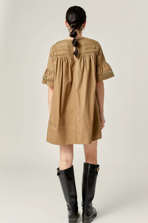 ENGLISH FACTORY Lace Dresses | Tops*- Lace Detail Mini Dress