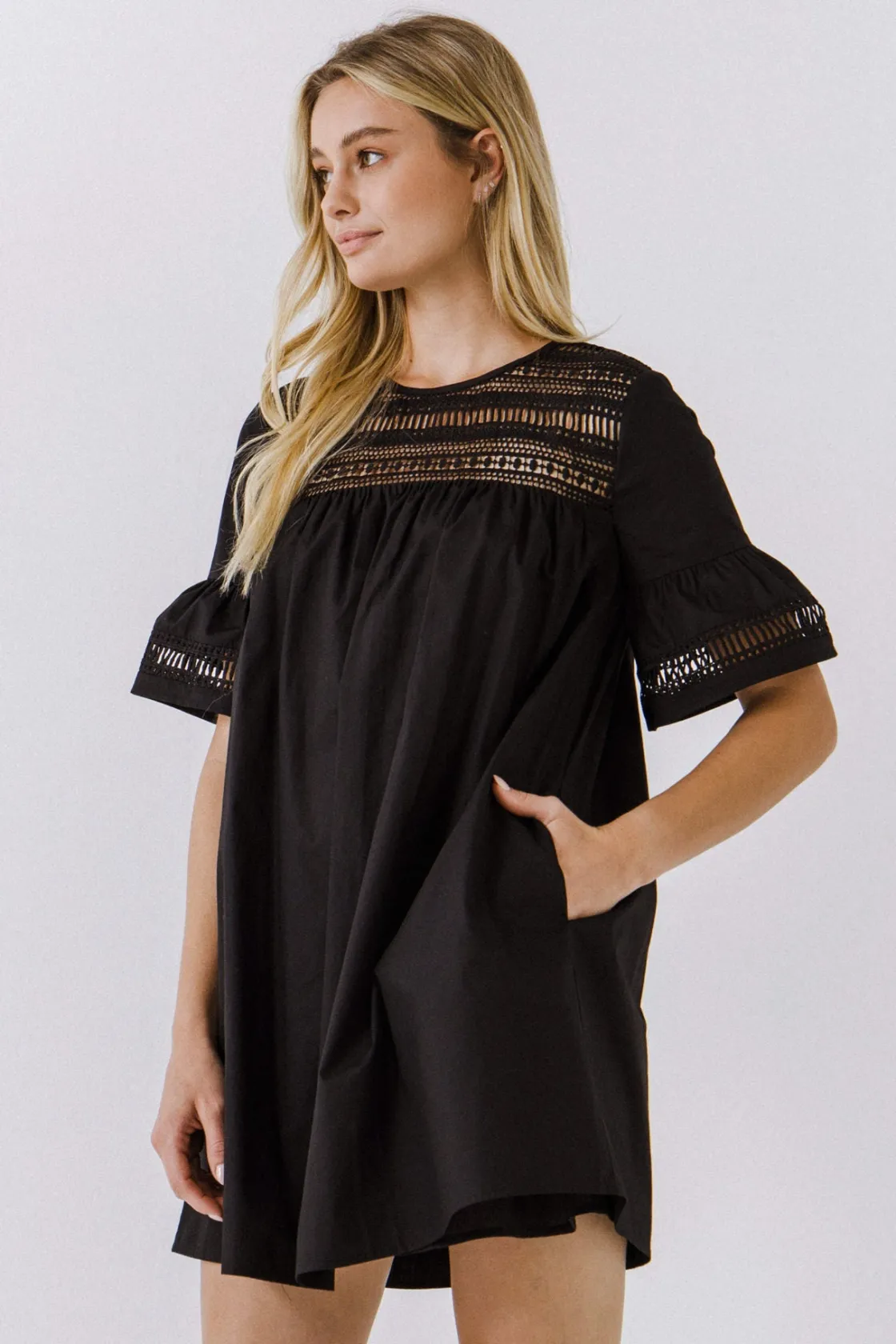 english_factory__lace_det_21.webp ENGLISH FACTORY Lace Dresses | Tops*- Lace Detail Mini Dress