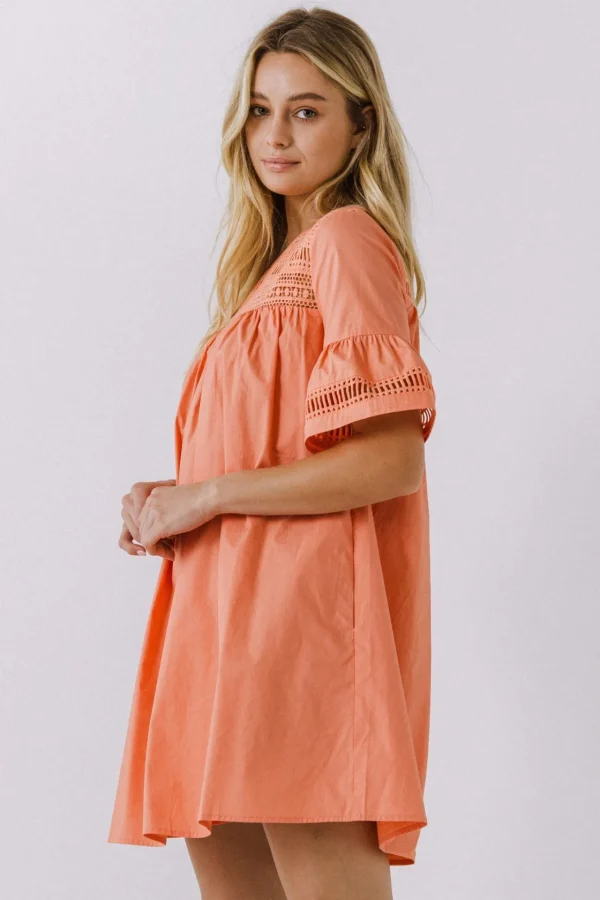 ENGLISH FACTORY Lace Dresses | Tops*- Lace Detail Mini Dress