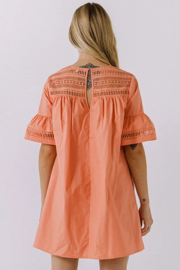 ENGLISH FACTORY Lace Dresses | Tops*- Lace Detail Mini Dress