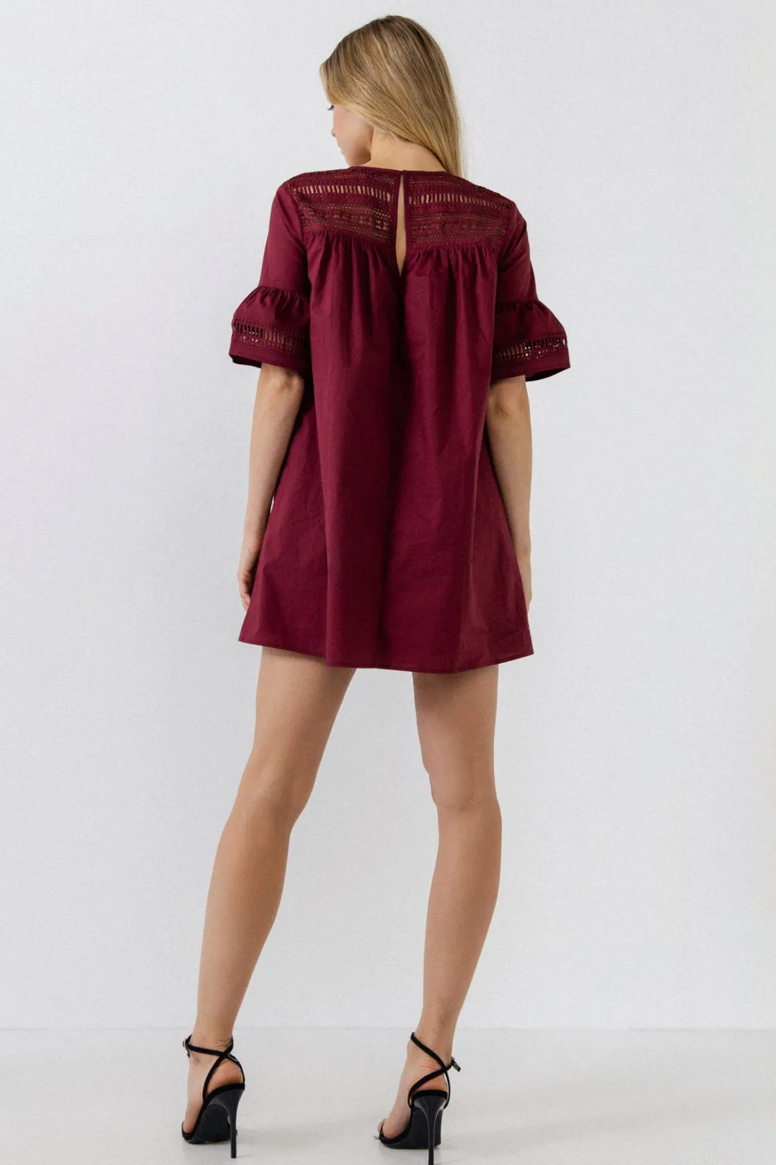english_factory__lace_det_32.webp ENGLISH FACTORY Lace Dresses | Tops*- Lace Detail Mini Dress