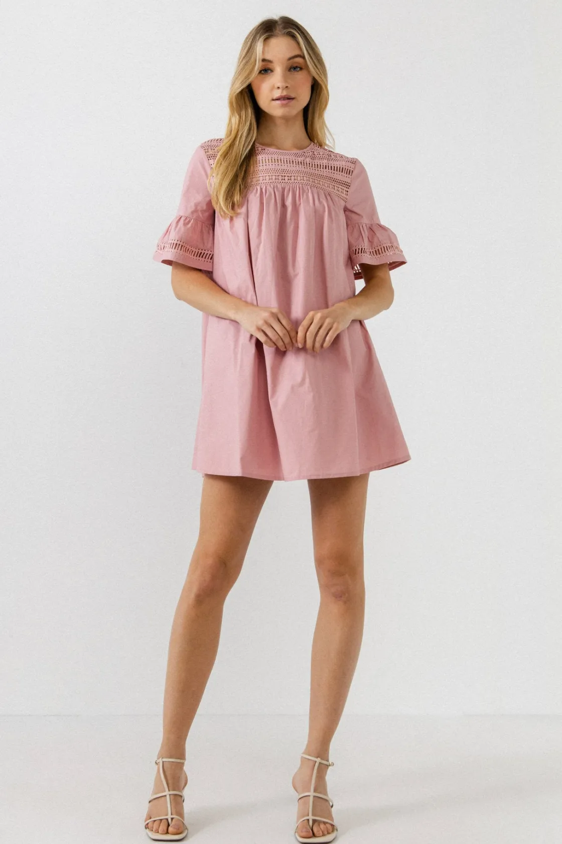 english_factory__lace_det_34.webp ENGLISH FACTORY Lace Dresses | Tops*- Lace Detail Mini Dress