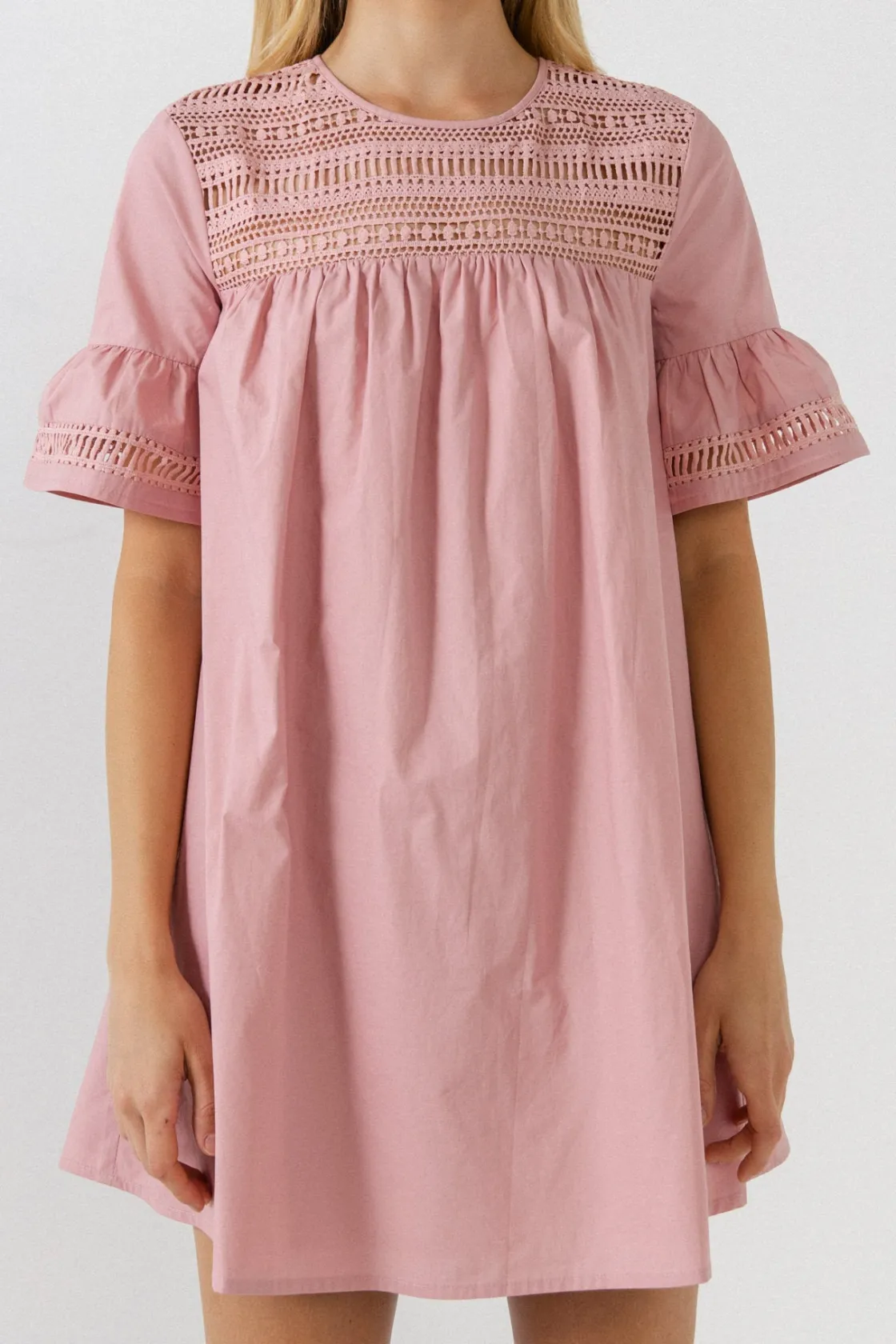 english_factory__lace_det_35.webp ENGLISH FACTORY Lace Dresses | Tops*- Lace Detail Mini Dress