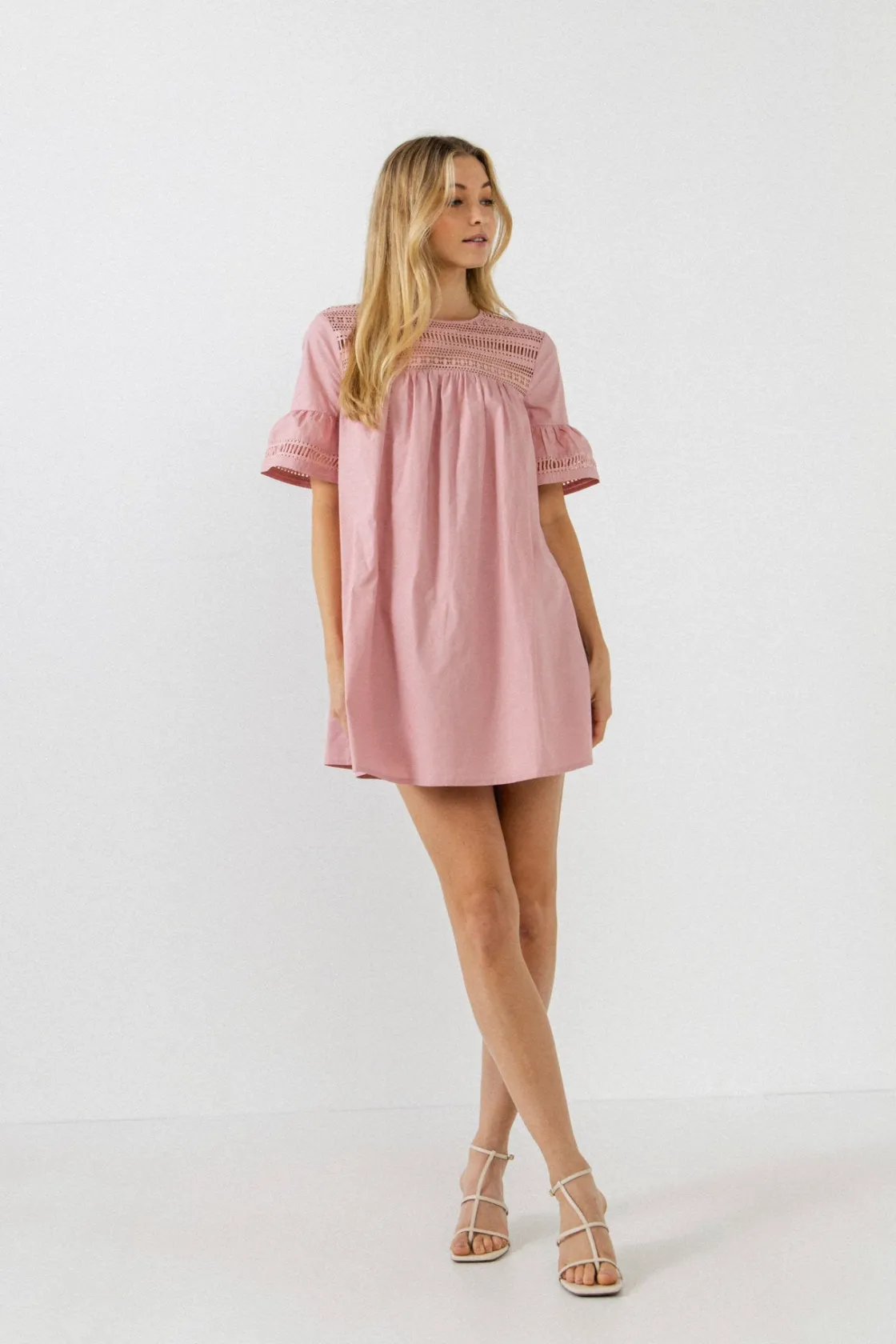 english_factory__lace_det_38.webp ENGLISH FACTORY Lace Dresses | Tops*- Lace Detail Mini Dress