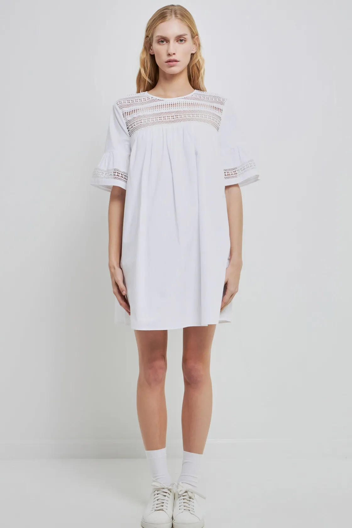 english_factory__lace_det_4.webp ENGLISH FACTORY Lace Dresses | Tops*- Lace Detail Mini Dress