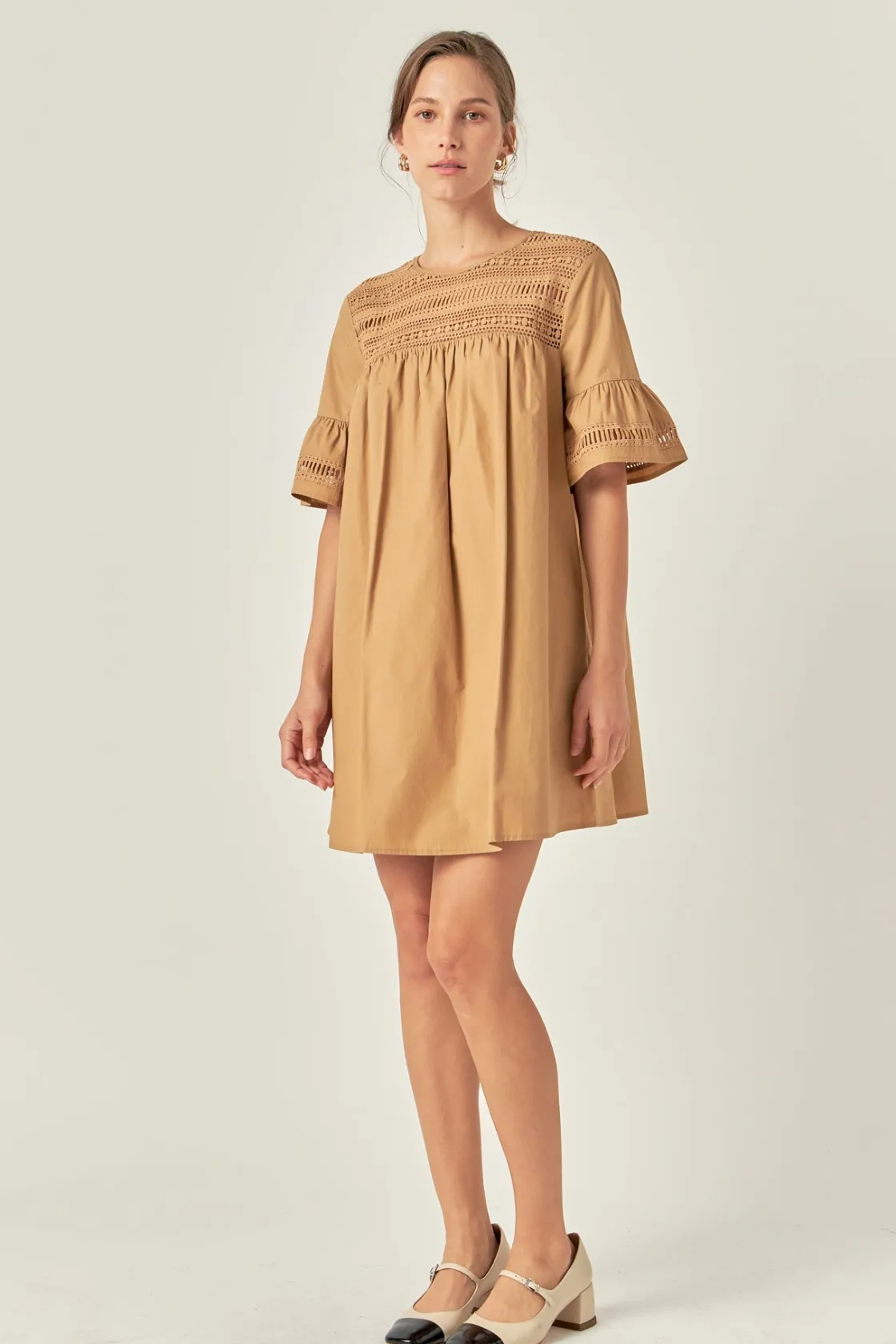 english_factory__lace_det_41.webp ENGLISH FACTORY Lace Dresses | Tops*- Lace Detail Mini Dress