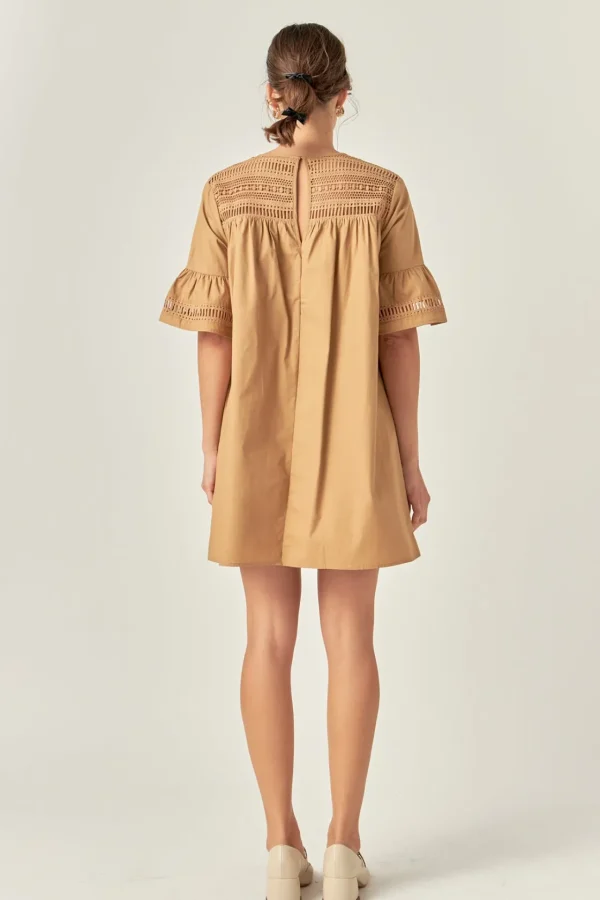 ENGLISH FACTORY Lace Dresses | Tops*- Lace Detail Mini Dress