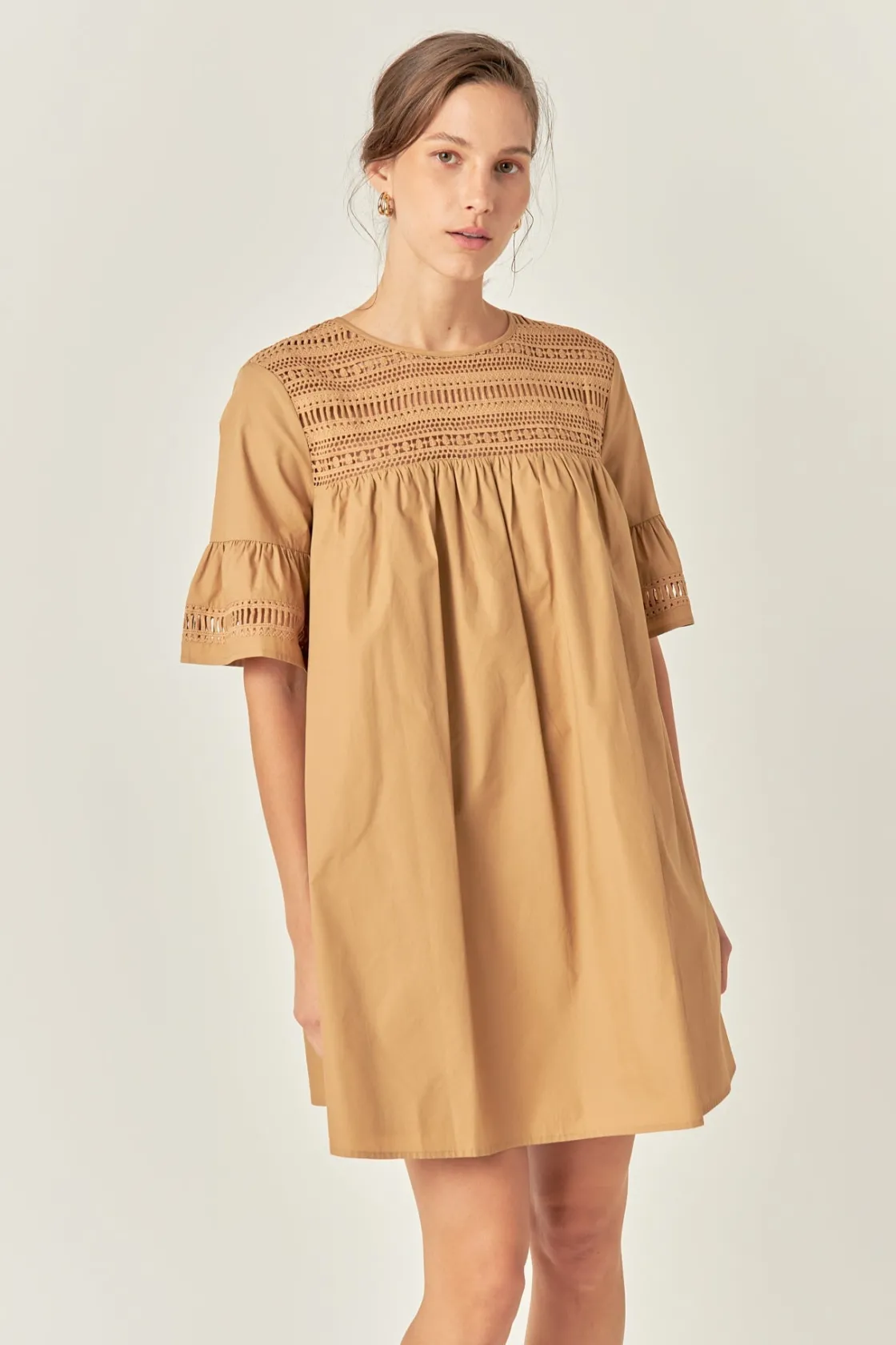 english_factory__lace_det_43.webp ENGLISH FACTORY Lace Dresses | Tops*- Lace Detail Mini Dress