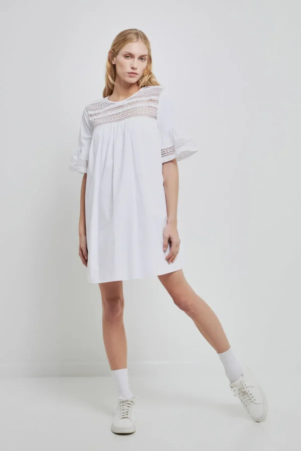 ENGLISH FACTORY Lace Dresses | Tops*- Lace Detail Mini Dress