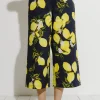 ENGLISH FACTORY Pants | Tops*- Lemon Print Pants NAVYMULTI