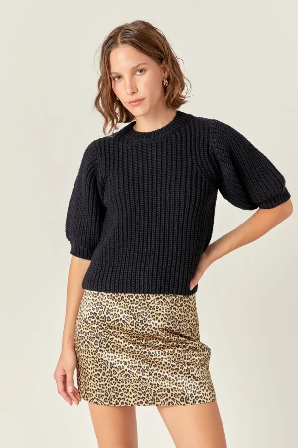 ENGLISH FACTORY Matching Sets | Skirts*- Leopard Mini Skirt BROWN