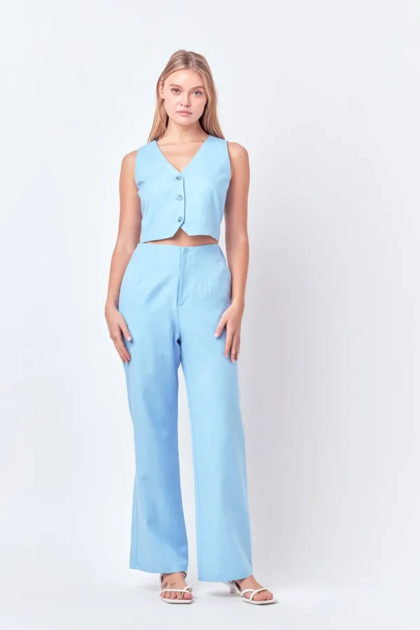 ENGLISH FACTORY Matching Sets | Pants*- Linen Blend Pants
