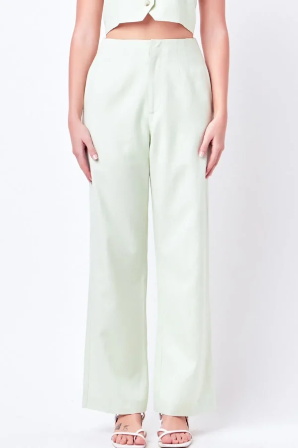 ENGLISH FACTORY Matching Sets | Pants*- Linen Blend Pants