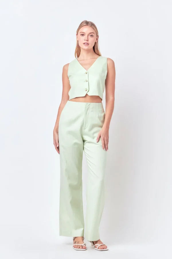 ENGLISH FACTORY Matching Sets | Pants*- Linen Blend Pants