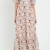 ENGLISH FACTORY Floral Dresses | Tops*- Linen Floral Maxi Dress MULTI