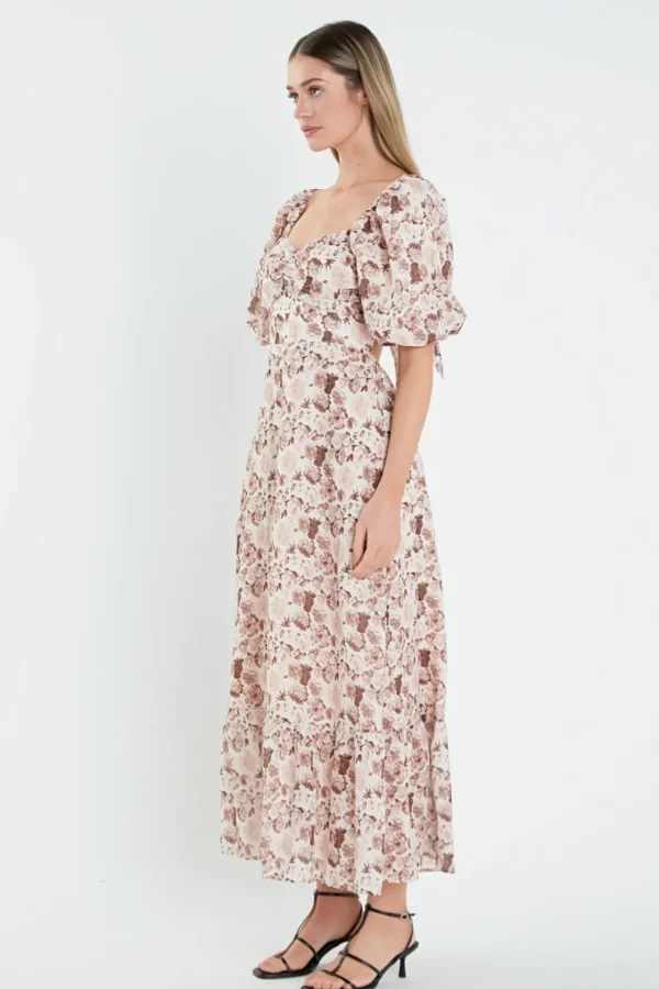 ENGLISH FACTORY Floral Dresses | Tops*- Linen Floral Maxi Dress MULTI