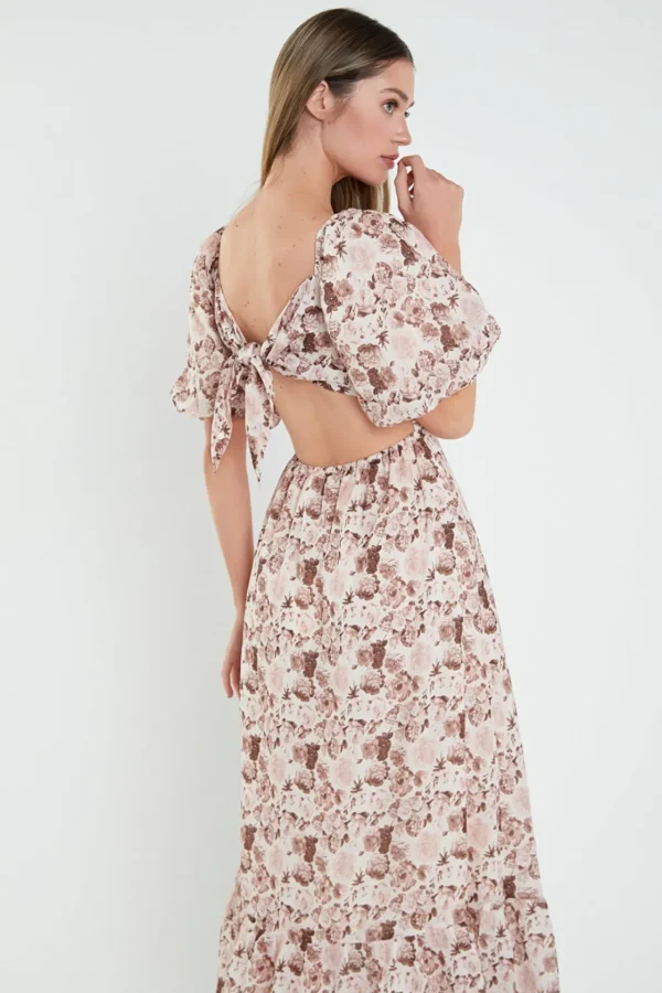 ENGLISH FACTORY Floral Dresses | Tops*- Linen Floral Maxi Dress MULTI