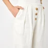 ENGLISH FACTORY Matching Sets | Pants*- Linen Trouser Pants OFFWHITE