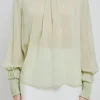 ENGLISH FACTORY Tops*- Long Sleeve Woven Top