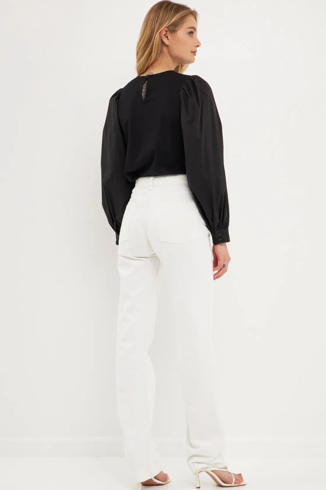 english_factory__longslee_7.webp ENGLISH FACTORY Tops*- Long-Sleeve Mixed Media Top