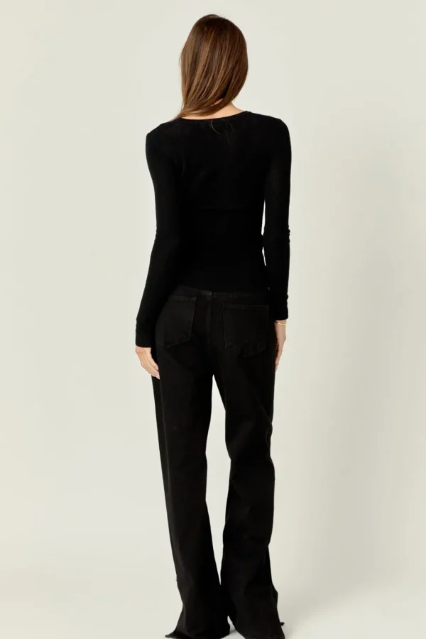 ENGLISH FACTORY Sweaters & Knits | Tops*- Loose Knit Long Sleeve Top