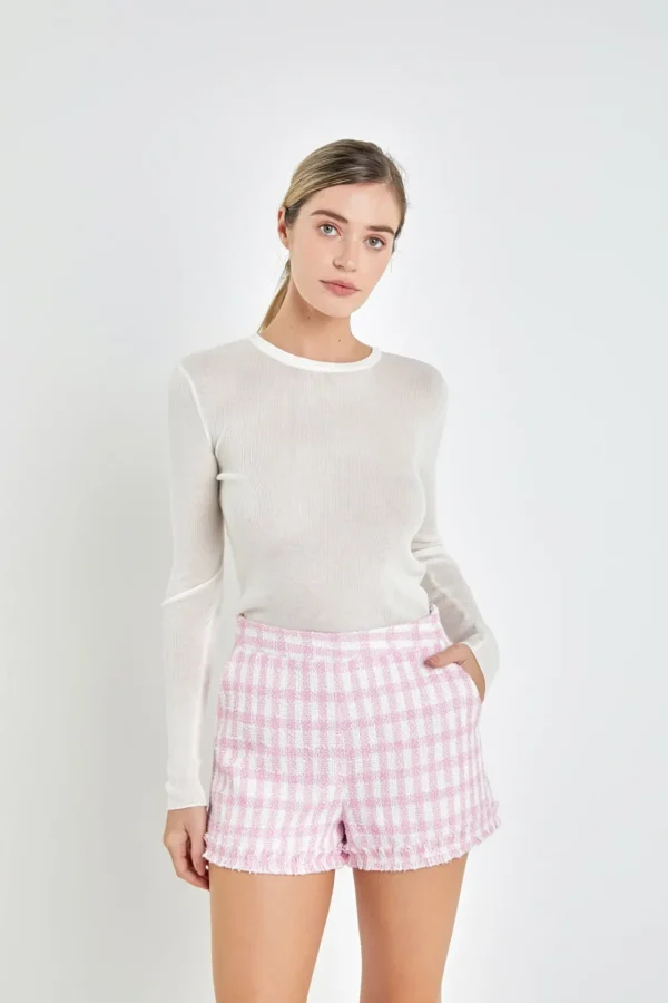 ENGLISH FACTORY Sweaters & Knits | Tops*- Loose Knit Long Sleeve Top