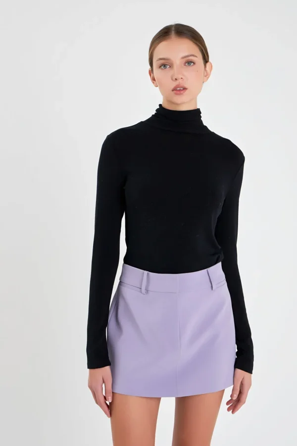 ENGLISH FACTORY Matching Sets | Skirts*- Low Rise Mini Skirt PURPLE