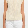 ENGLISH FACTORY Tops*- Metallic Plaid Top YELLOW