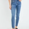 ENGLISH FACTORY Denim | Tops*- Midi Waist Skinny Ankle Jeans DENIM