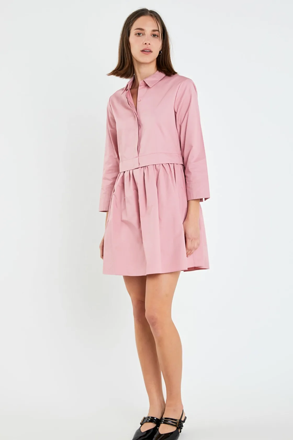 english_factory__mini_shi_11.webp ENGLISH FACTORY White Dresses | Tops*- Mini Shirt Dress
