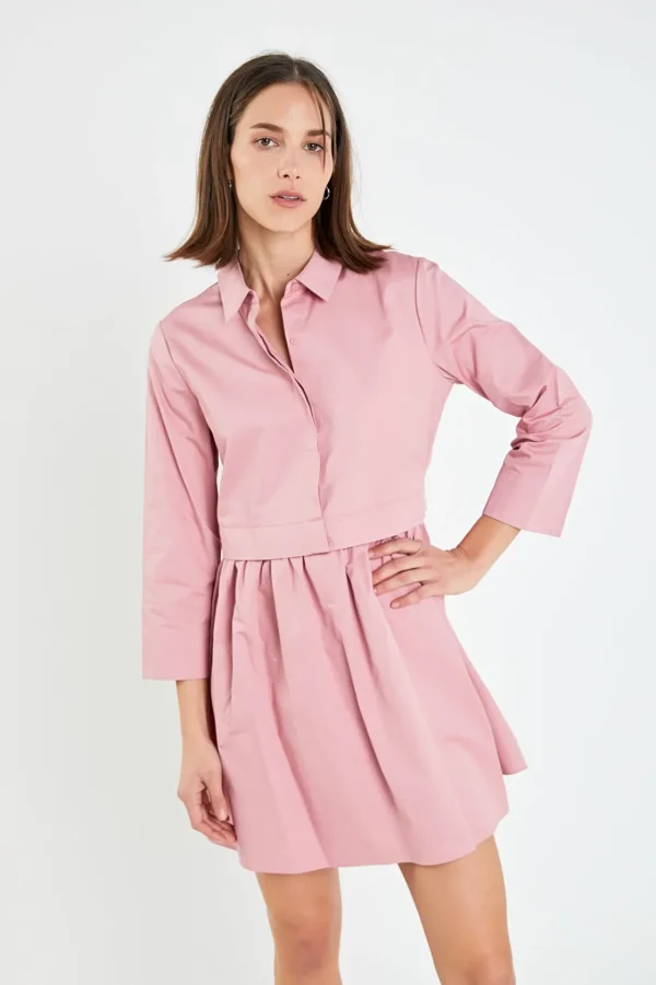 ENGLISH FACTORY White Dresses | Tops*- Mini Shirt Dress