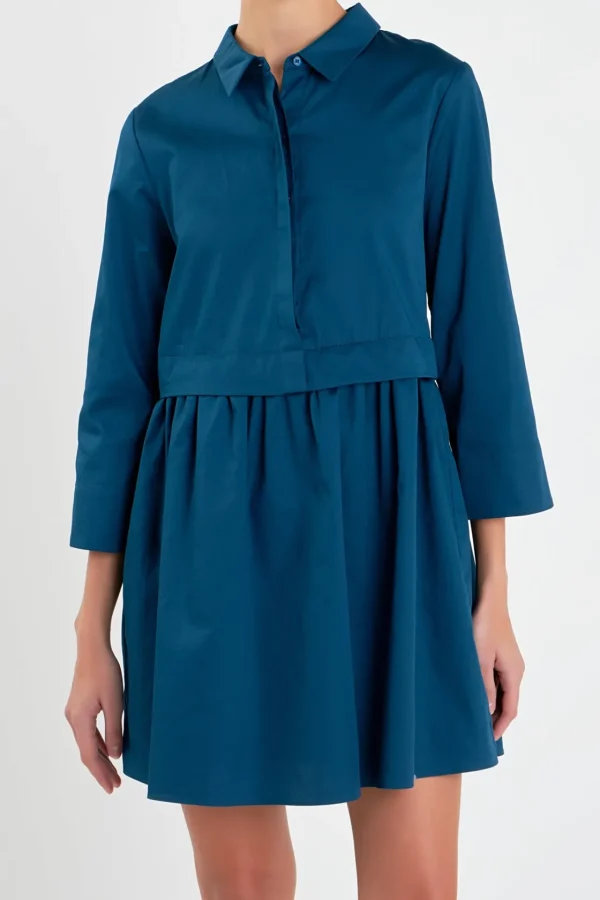 ENGLISH FACTORY White Dresses | Tops*- Mini Shirt Dress
