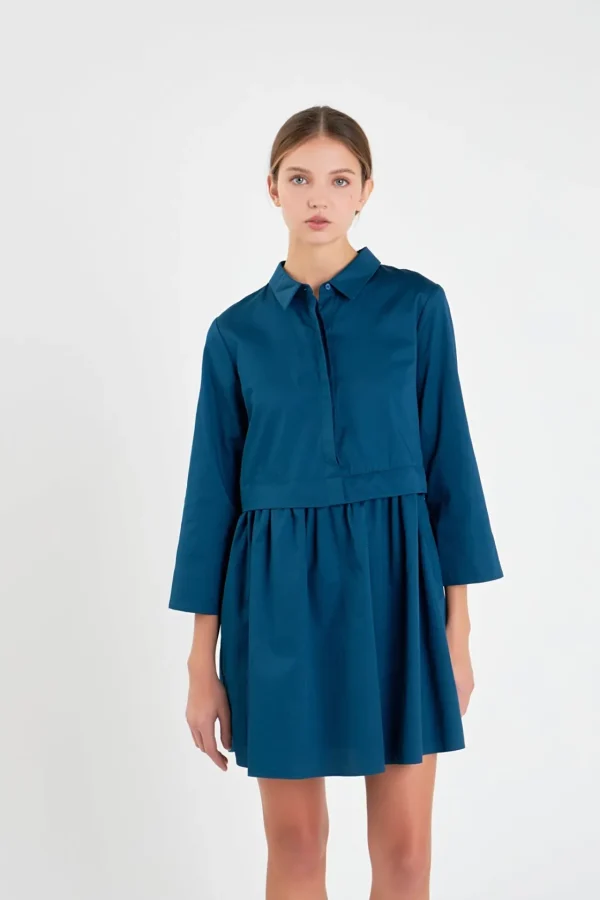 ENGLISH FACTORY White Dresses | Tops*- Mini Shirt Dress