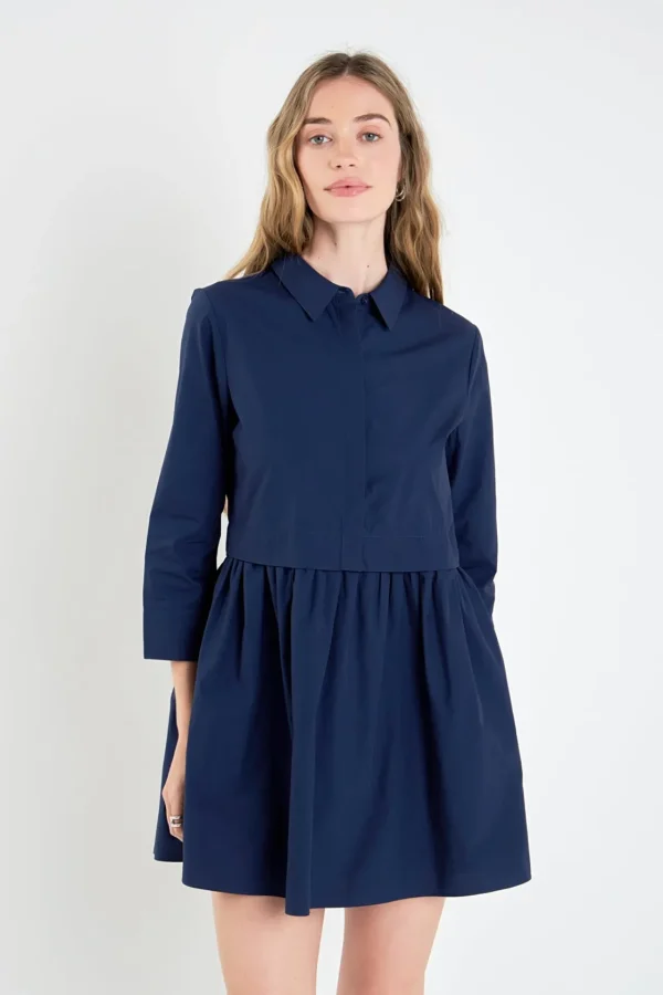 ENGLISH FACTORY White Dresses | Tops*- Mini Shirt Dress