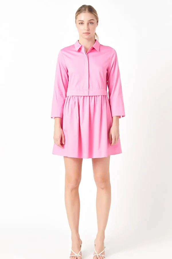ENGLISH FACTORY White Dresses | Tops*- Mini Shirt Dress