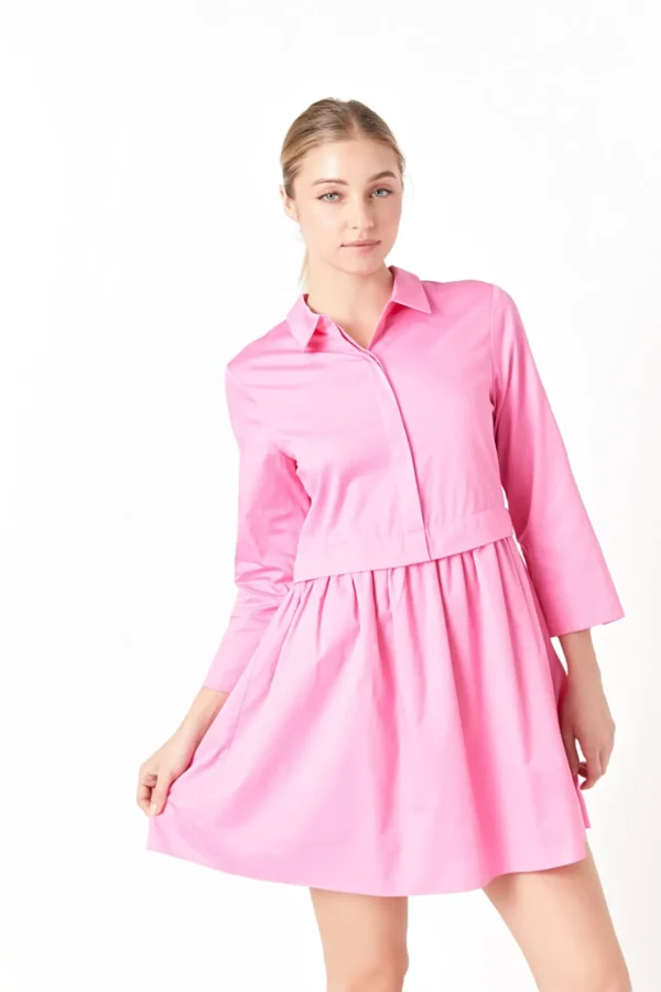 ENGLISH FACTORY White Dresses | Tops*- Mini Shirt Dress